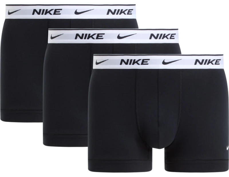 Image of Nike Essential Cotton Stretch Trunk 3 Boxer Shorts Black C6d7 M