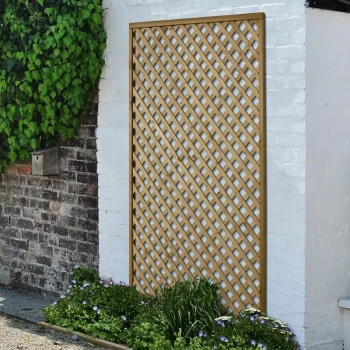 Image of Forest 511 x 3'11 Rosemore Pressure Treated Diamond Lattice (1.8m x 1.2m) - Pressure treated