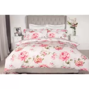 image of Belledorm Saara Duvet Cover Set (Double) (Blush)