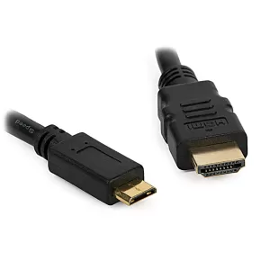 image of VCOM HDMI 1.4 (M) to HDMI Mini 1.4 (M) 3m Grey Retail Packaged Display Cable