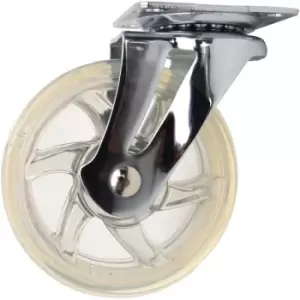 Image of 75mm 40kg Plastic Swivel Castor Wheel Furniture Caster Clear - Without Brake - Pack of 1