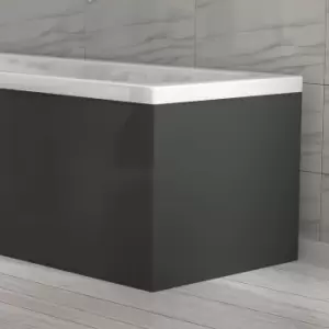 image of 700mm Dark Grey End Bath Panel - Pendle