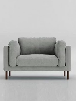 image of Swoon Munich Original Fabric Love Seat - Soft Wool