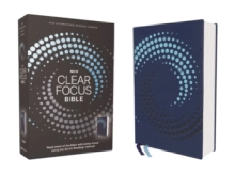 Image of NIrV, Clear Focus Bible, Leathersoft, Navy : Read more of the Bible with better focus using the Bionic Reading Method Leather / fine binding