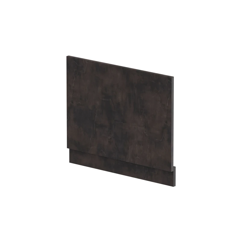 Image of Balterley Edge/Power Straight End Bath Panel & Plinth, 700mm - Textured Matt Metallic Slate Grey unisex