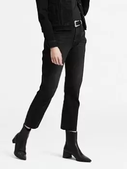 Image of Levis 501® Crop Jean - Dark Wash, Denim, Size 31, Length 30, Women