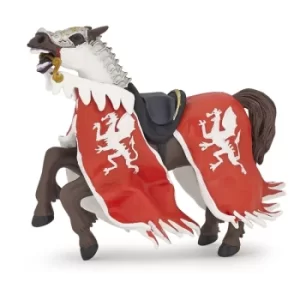 image of PAPO Fantasy World Red Dragon King Horse Toy Figure, Three Years or Above, Multi-colour (39388)