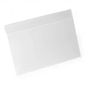 Image of Durable Document Sleeve with Fold Extra Hard A4 Landscape Pack of 10