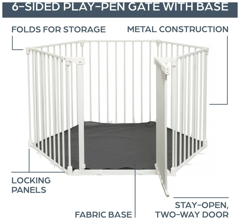 Image of Dreambaby Discovery 3/1 Metal PlayPen and XXL Room Divider