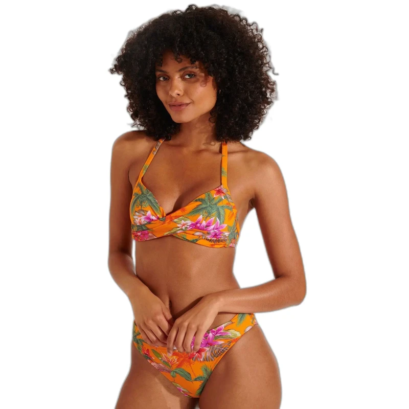 Image of banana moon Womens swimsuit top Banana Moon Merenda Fagapea Orange Female 2XL