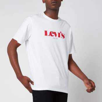 Image of Levis Mens Relaxed Fit T-Shirt - White - S