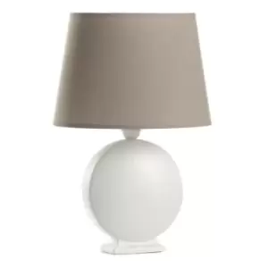 image of Onli Zen Table Lamp With Round Tapered Shade, Fabric Shades