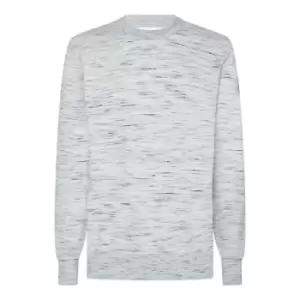 Image of Calvin Klein Structure Space Dye Sweatshirt - Grey