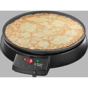 image of Russell Hobbs 20920 Fiesta 1200W Pancake & Crepe Maker - Black