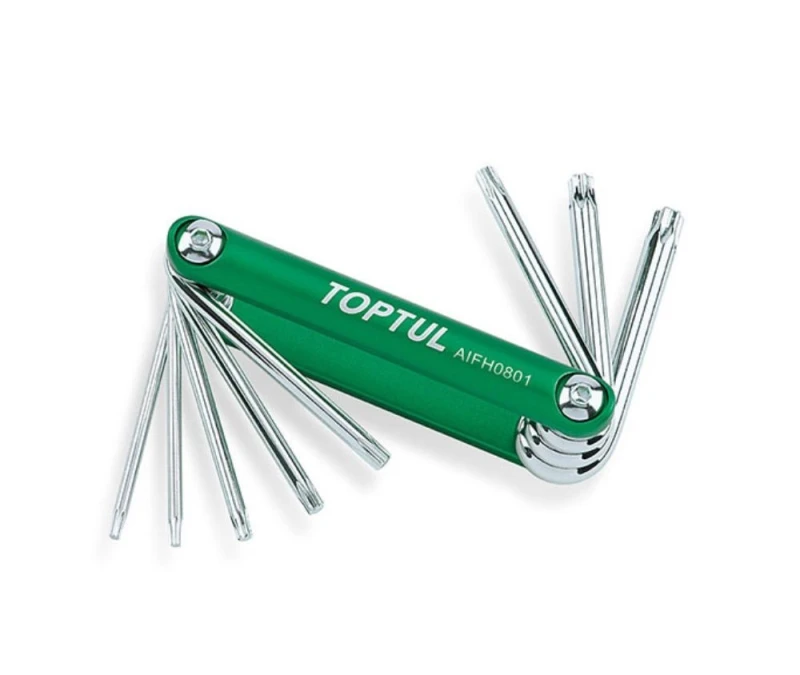 Image of TOPTUL AIFH0801 Angled Screwdriver Set Spanner Size: T40 Angled Screwdriver Set (6627)