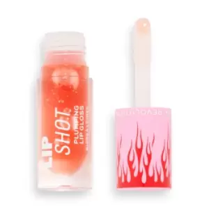 Image of Makeup Revolution Hot Shot Lip Flame Plumping Gloss Red Blaze