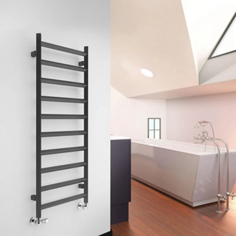 Image of Terma Crystal Modern Grey Towel Warmer (W)500mm X (H)1200mm
