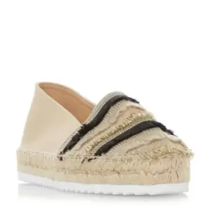 image of Dune London Dune Glazier Espadrille Shoes - Gold