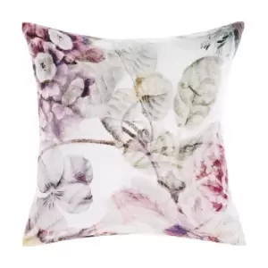 image of Ellaria Botanical Pillow Sham White/Pale Rose