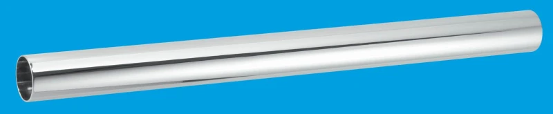 Image of McAlpine PIPE32-1000-CB 32mm Chrome Plated Brass Waste Pipe Silver