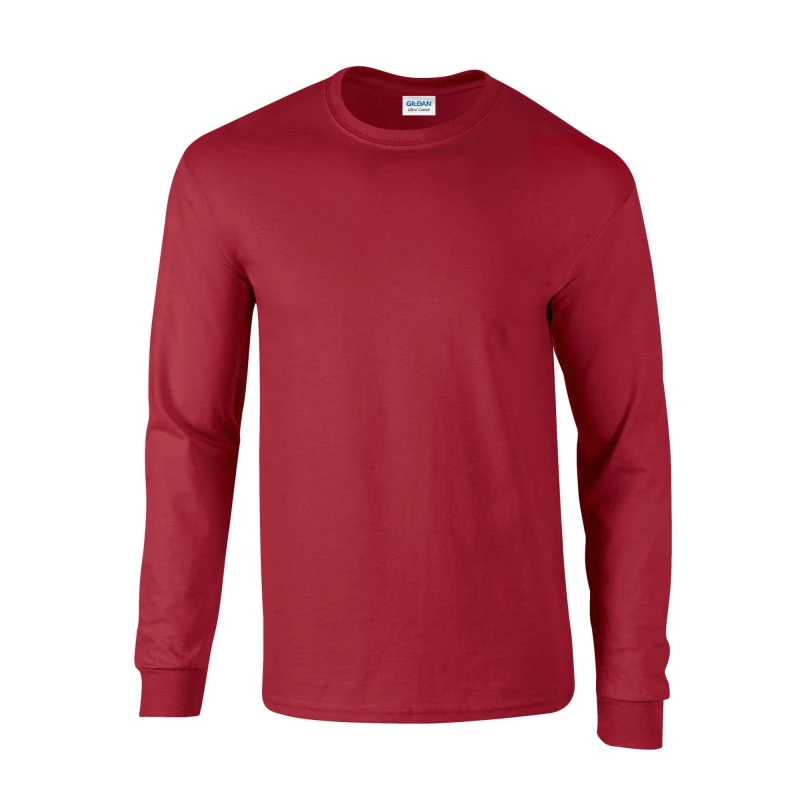 Image of Premier Premier Men Ginmill Checked Long-Sleeved Shirt in Dark Red Size: Small Dark Red S Male 5063470401284