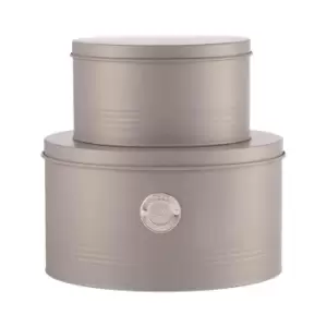 Image of Typhoon Living Cake Tin Set 2 - Grey