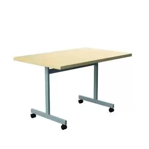 Image of One Eighty Tilting Table 1200 X 800 Silver Legs Maple Rectangular Top