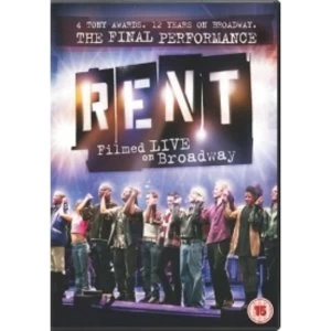 image of Rent Filmed Live on Broadway DVD