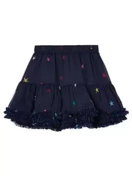 image of Joules Girls Lillian Star Tutu Skirt - Navy, Size Age: 3 Years, Women