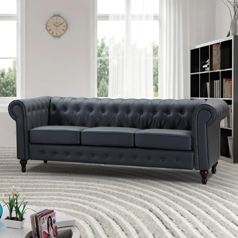 Image of Artemis Home Richland 3 Seat Sofa in Grey Grey Unisex