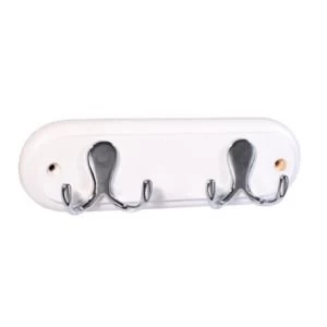 Image of BQ Chrome effect Pine zinc alloy Hook rail