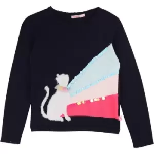 Image of Billieblush Girls Blue knitted pullover - Blue