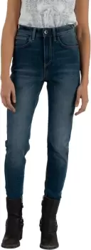 Image of Rokker Rokkertech High Waist Light Blue Ladies Motorcycle Jeans, Size 31 for Women, blue, Size 31 for Women