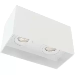 image of Cristal Record Lighting - Cristal Clark Double Spotlight 2xGU10 Surface Mounted White