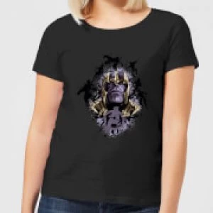 Image of Avengers Endgame Warlord Thanos Womens T-Shirt - Black