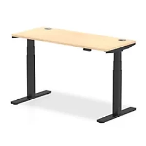 image of Dynamic Ergonomic Desk Impulse HASCP146BMPE Rectangular MFC 1600 mm x 800 mm x 730 mm Grey Oak