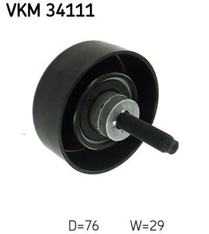 Image of SKF Deflection / guide pulley, V-ribbed belt SKF VKM 34111