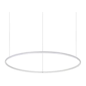 image of Ideal Lux LED Decorative Round Integrated Pendant Light White, 3000K