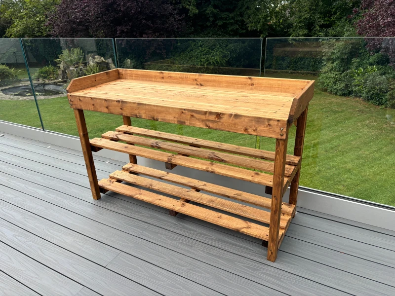 Image of Charles Taylor Trading Deluxe Davenport Utlity/BBQ Table Extra Large Brown