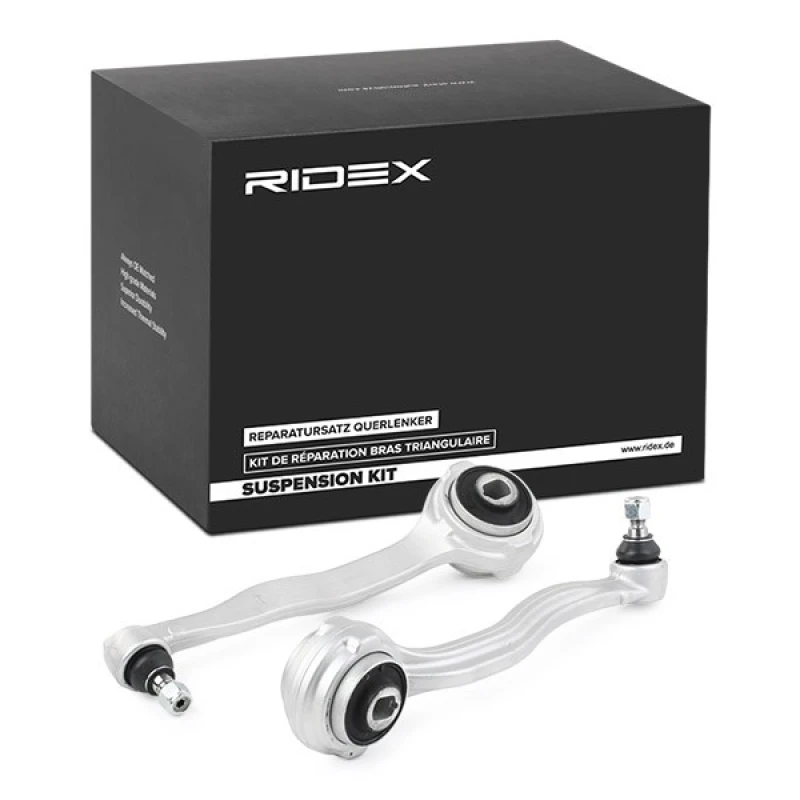 Image of RIDEX 772S0515 Control arm repair kit Front Axle Right, Control Arm Aluminium Suspension Kit (772)