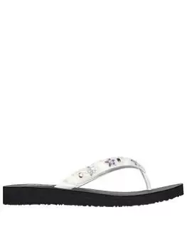 image of Skechers Meditation Sandals - White, Size 4, Women