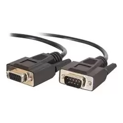 Image of C2G 5m DB9 M/F Extension Cable - Black
