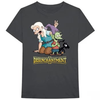 Image of Disenchantment - Group Unisex Medium T-Shirt - Grey