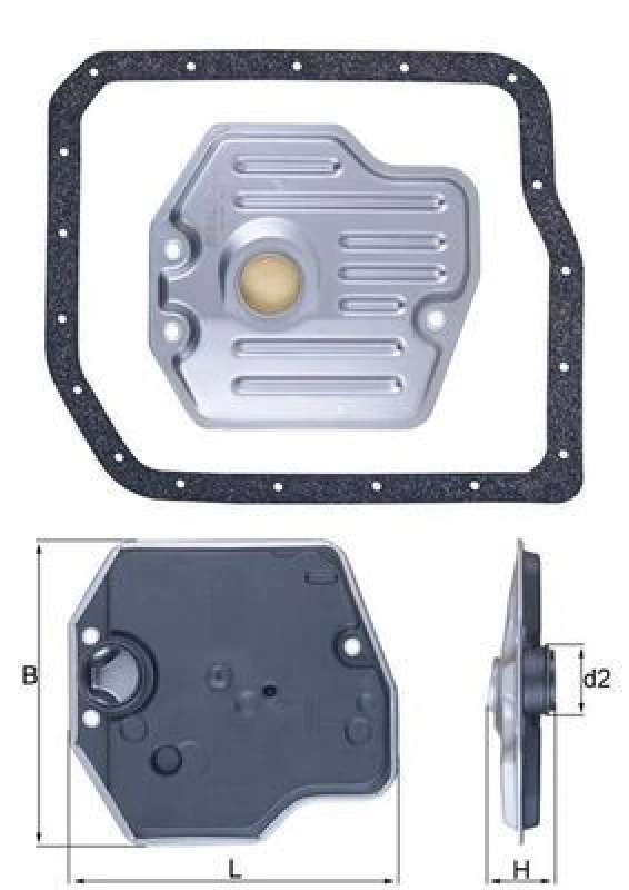 Image of Automatic transmission filter kit MAHLE HX 245D