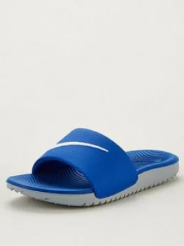 Image of Nike Childrens Kawa Slider - Cobalt/White