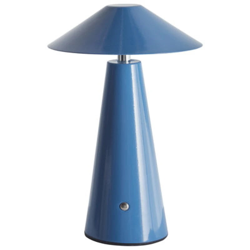Image of Beliani Wireless LED Table Lamp Apayao With Dimmer Metal Blue