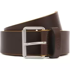 Image of Boss Leather Belt - Brown