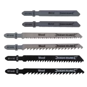 Image of Silverline Jigsaw Blade Set 30pce Wood/Metal 234184