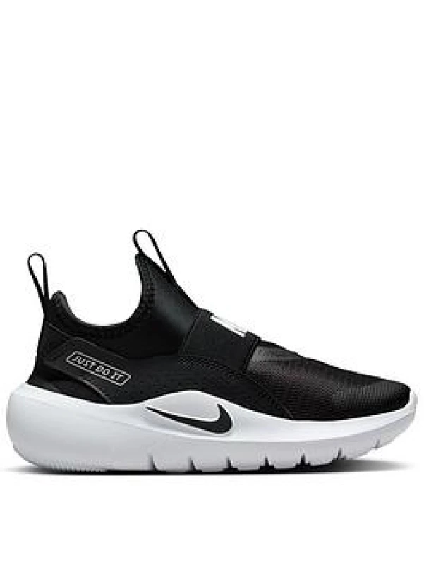 Image of Nike Flex Runner 4 Shoes Childrens - Black Male C12