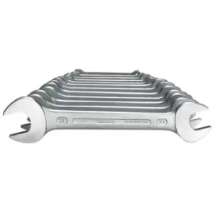 Image of Gedore 6077890 Double-ended open ring spanner set 12 Piece 6 - 32mm DIN 3110